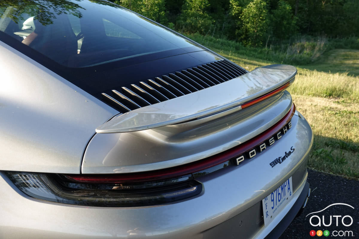 Porsche 911 Turbo S 2021, aileron arrière